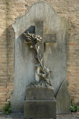 Friedhof, Grabstein, Statue	