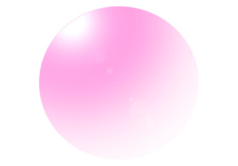 Pink colour gradient round effect, global with lens effect png.