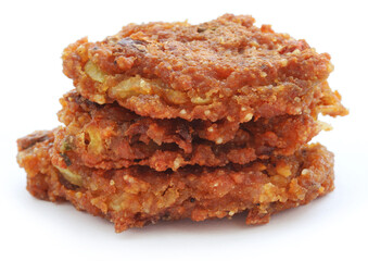 Deep fried crispy prawn pakora