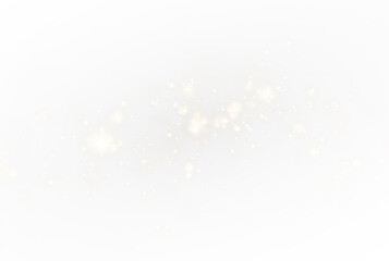 Golden sparkle PNG overlay for light flare effect, transparent bokeh