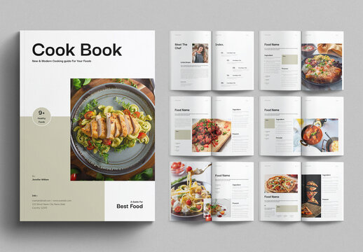 Cookbook Brochure Template