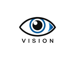 Obraz premium Eye Logo design vector template.Creative camera media icon. Global vision logotype.