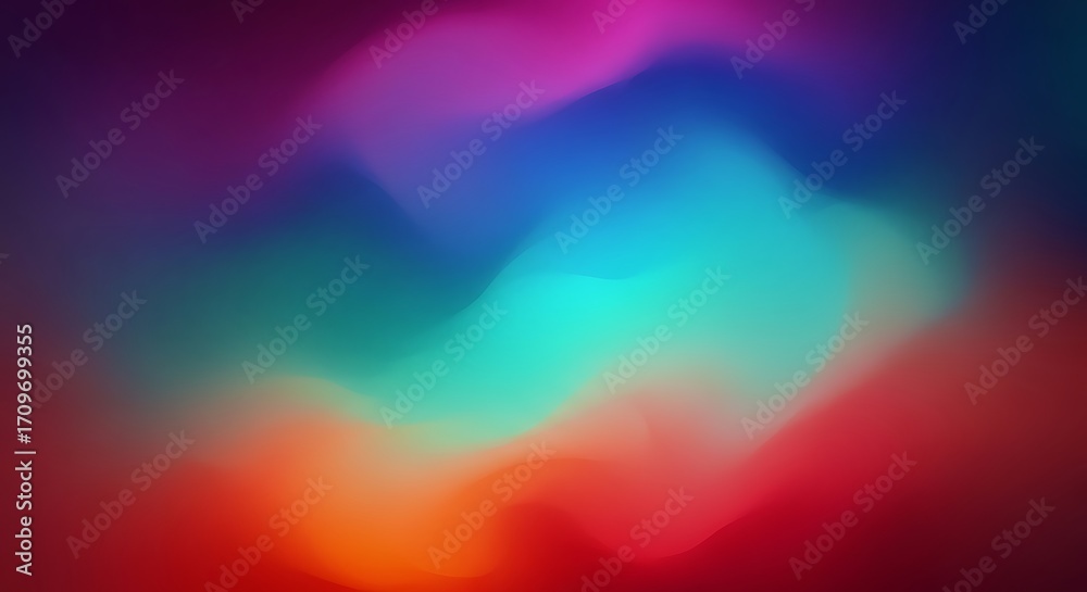 Wall mural vibrant gradient swirls of color abstract background image photo