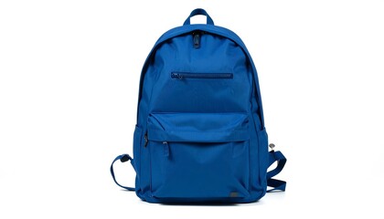 Blue backpack, simple design