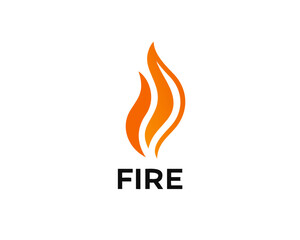 Fire Flame Logo design template. vector Illustration