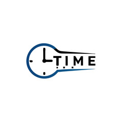 time or clock logo idea, business clock symbol, vector icon Illustration