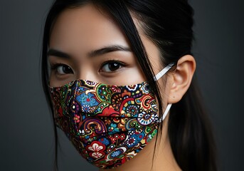 Eyes of Resilience: A Portrait in Cloth