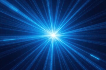 Fototapeta premium Abstract blue starburst, high-speed motion blur effect , abstract, motion, fast