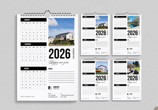 2026 Wall Calendar Layout
