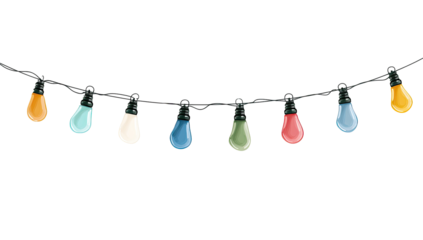 Colorful string lights