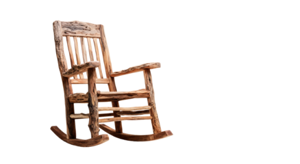 Wooden rocking chair, aged