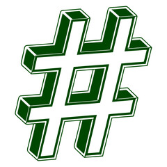 Obraz premium Modern Social Media Hashtag Illustration