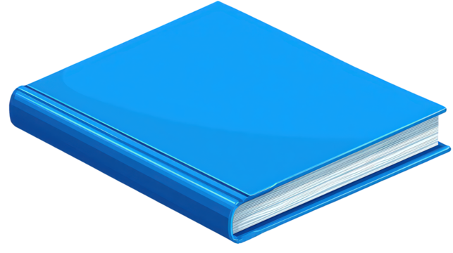 Isometric Blue Book Illustration