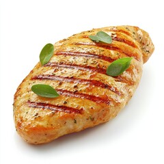 Grilled Chicken Breast with Perfect Grill Marks and Herbs