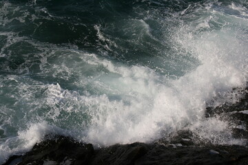 atlantic ocean in brittany in france 