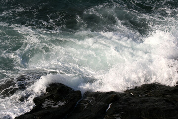atlantic ocean in brittany in france 
