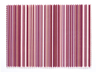 Natural fabric swatch samples isolated on white background 