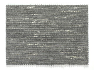 Natural fabric swatch samples isolated on white background 