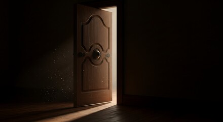 Dark Room, Open Door, Light Beam, Mystery