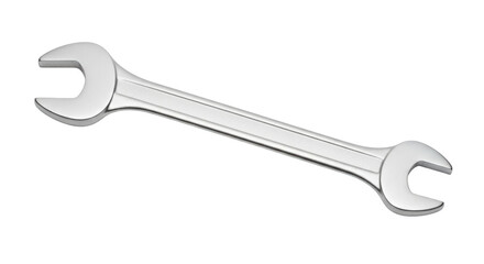 Isolated wrench tool used for automotive repair and industrial maintenance purposes.