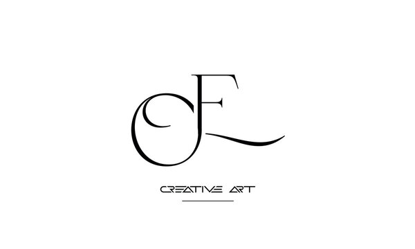 OE, EO, O, E abstract letters logo monogram