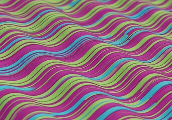 Abstract Colorful Wavy Stripes Background