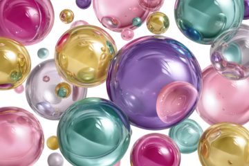 Abstract Colorful Bubbles Background