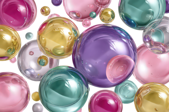 Abstract Colorful Bubbles Background