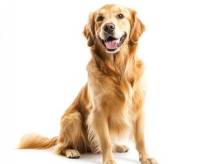 Happy golden retriever