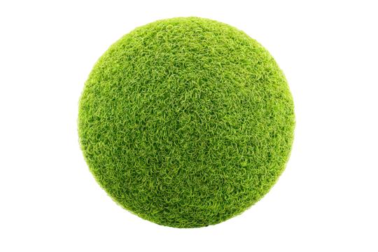 Circular Green Textured Sphere