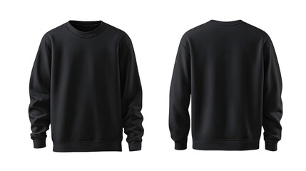 Front and back view of a dark gray sweatshirt (1)