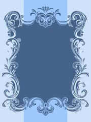 Pre-made backdrop (banner, poster, invitation) in Victorian style. Vintage, whimsical linear composition for weddings, celebrations, albums, covers, branding, and advertising.