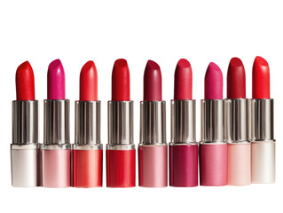 Obraz premium Row of various lipstick shades
