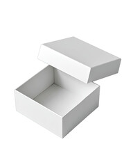 Open white square box (5)