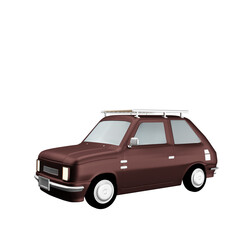 3d car illustration 3d rendering
