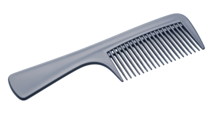 Isolated comb on a clean surface for beauty and hair care, grooming and styling tools