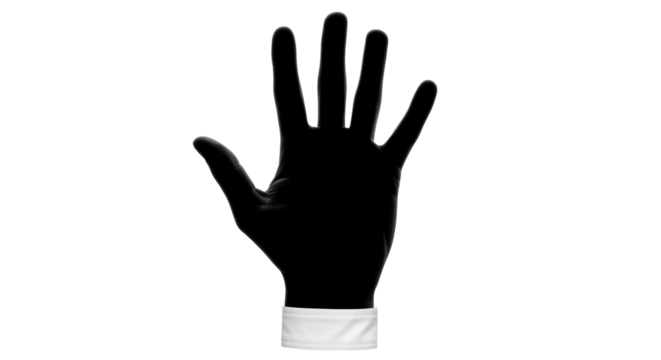 Isolated, Black Hand Gesture Sign, Business Metaphor, Holding, Open, Elegant, Formal