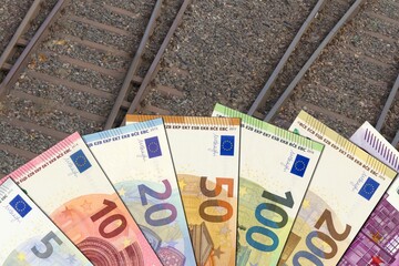 Euroscheine über Schienen – Gelder für die Bahn