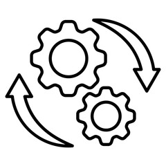 Process line icon