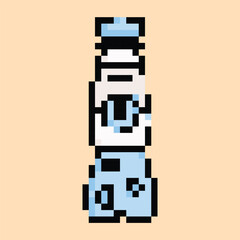 Pixel art vector themed summer with beach, sun, and fun activities elements.Pixel art vector themed summer with beach, sun, and fun activities elements.