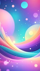 Obraz premium Vibrant abstract space scene