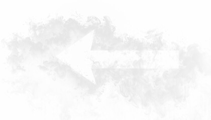 PNG smoke forming a 3D arrow with depth perspective in the air, ideal for overlays, digital design, abstract direction graphics, futuristic effects, and creative visual projects