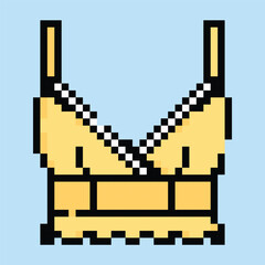 Pixel art vector themed summer with beach, sun, and fun activities elements.Pixel art vector themed summer with beach, sun, and fun activities elements.