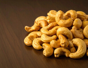 Fototapeta premium Roasted Golden Cashew Nuts