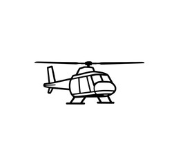 helicopter vector illustration