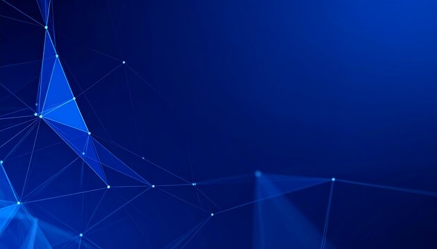 Abstract network of connected points and lines