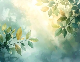 Sunlight through leaves