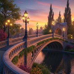 bridge over the river seine paris