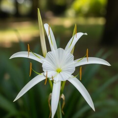 white lily in the garden