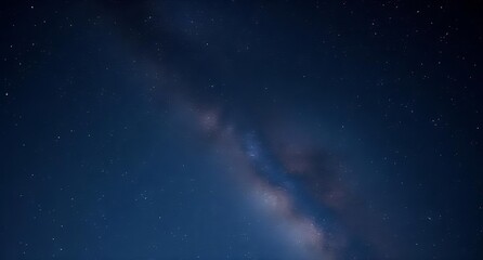 Majestic Night Sky Milky Way Galaxy and Starry Expanse.